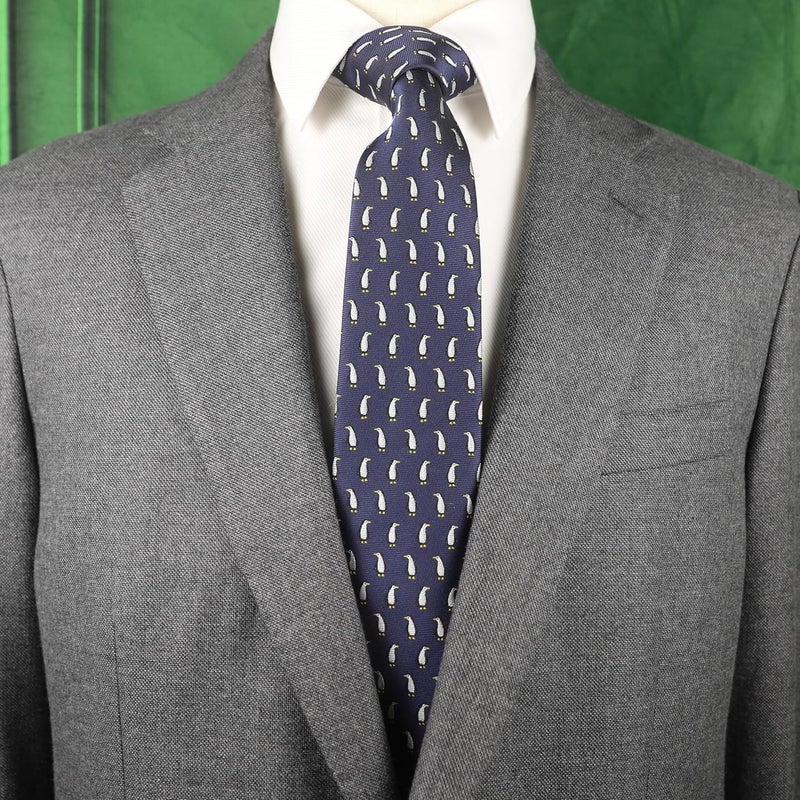 MENDEPOT Animal Pattern Necktie With Gift Box Sea Animal Pattern Tie Father's Day Birthday Gift Tie - Image 3